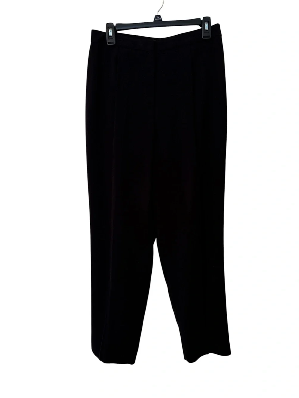 Amanda Smith Black High-Waist Straight Trousers